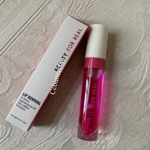 Beauty For Real Lip Revival High Shine Lip Oil Lipgloss in Raspberry Beret Pink